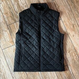 Men's Quilted Black Vest